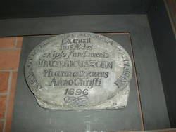 Inschriftstein für den Apotheker Friedrich Zorn (1643-1716)