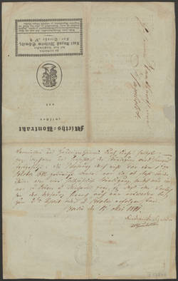 Mietvertrag zwischen Alexander von Humboldt und dem Zahnarzt Dr. Böhme