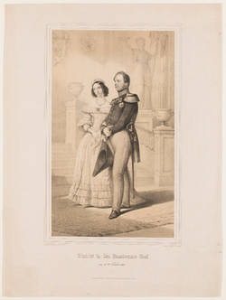 Eintritt in den Renaissance Saal am 18ten October 1840, (Friedrich Wilhelm IV. und Elisabeth),    2 Exemplare;