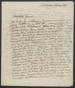Friedrich Ernst Ludwig von Fischer, Brief