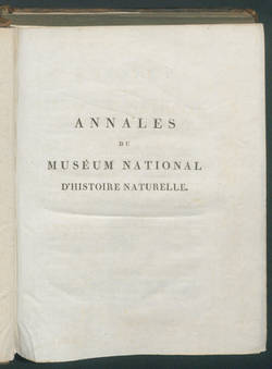 Annales du Muséum National...
T.4