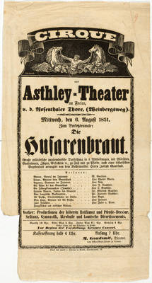 Cirque und Asthley-Theater. Die Husarenbraut