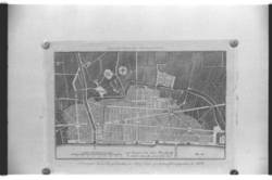 Reproduktion. Sir Christopher Wren's plan für den Wiederaufbau Londons nach dem Stadtbrand , 1666