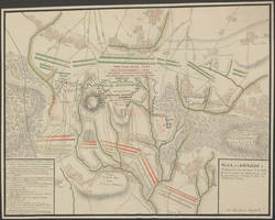 Plan der Schlacht bei Malplaquet 1709
