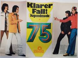 Werbefaltblatt des Jugendmodelabels "Sonnidee" DDR, 1975