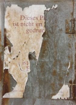 Wahlwerbung zur Bundestagswahl und Kommunalwahl 1990. Plakat der PDS "Dieses Plakat ist nicht im Westen gedruckt"