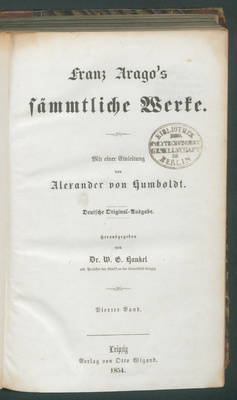 Franz Arago's sämmtliche Werke...
4. Bd