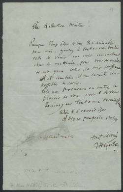 Giacomo Meyerbeer, Brief;