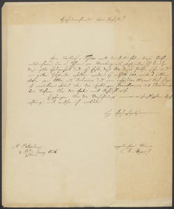 Carl Anton von Meyer, Brief;