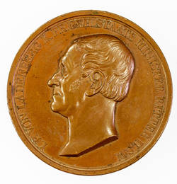 Medaille zum 50jährigen Dienstjubiläum des Politikers Philipp von Ladenberg;