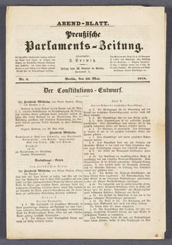 "Preußische Parlaments-Zeitung. - Abend-Blatt. - Nr. 2."