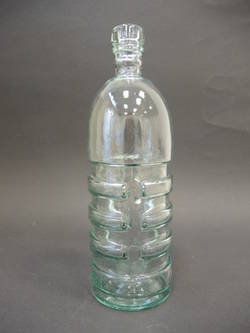 Glasflasche in Form einer Granate (klar)