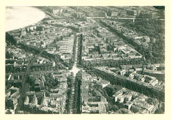 Luftaufnahme Charlottenburg. Lessingstraße mit Hansaplatz
