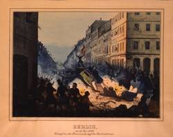 Berlin, / den 18.März 1848. / Kampf an der Barricade auf der Taubenstraße;