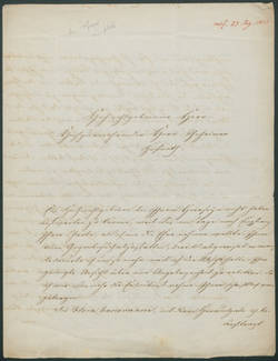 Georg Friedrich Wilhelm Meyer, Brief