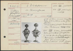 Zwei Riechdosen in Vasenform, Schleswig, 1848 und 1846