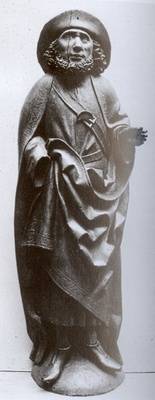 Jakobus d. Ä., Figur vom Mittelteil des Retabels der Berliner Heilig-Geist-Kapelle