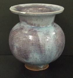 Vase, mangan-grau glasiert