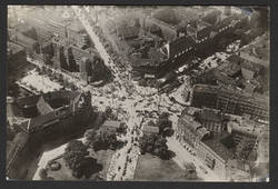 Luftaufnahme: Potsdamer Platz mit Potsdamer Straße und Bellevuestraße