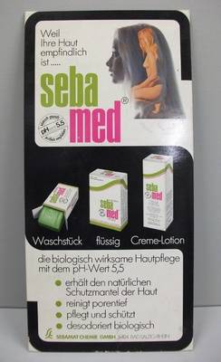 Werbeaufsteller für "Sebamed" der Sebamat Chemie GmbH
