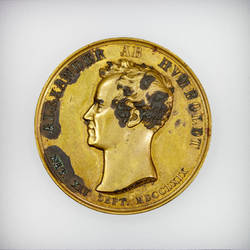 Medaille zum 60. Geburtstag von Alexander von Humboldt;