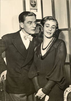Szene mit Adolf Wohlbrück und Lili Darvas in Jemand