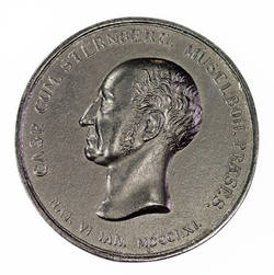 Medaille auf den Paläobotaniker Caspar Maria Graf von Sternberg;