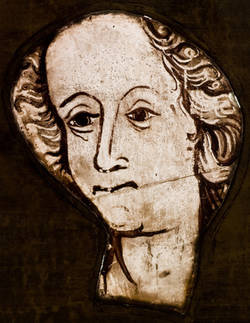 Kopf einer weiblichen Heiligen, um 1400