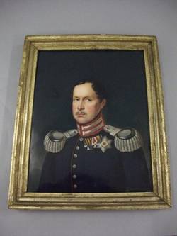 Bildplatte im Rahmen, Bildnis König Friedrich Wilhelm III. von Preußen;