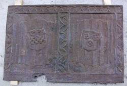 Ofenplatte mit dem Wappen von der Marck und Aremberg