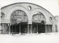 Görlitzer Bahnhof, Rückseite der Ruine