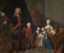 Freiherr von Printzen mit seiner Familie