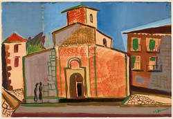 "Romanische Kirche in Segovia" 1952