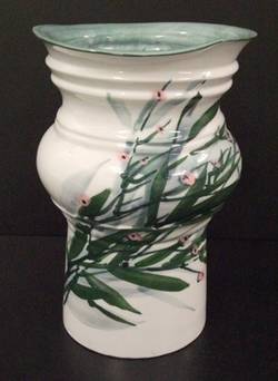 Vase, Blumendekor