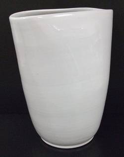 Vase, gedrückte Zylinderform