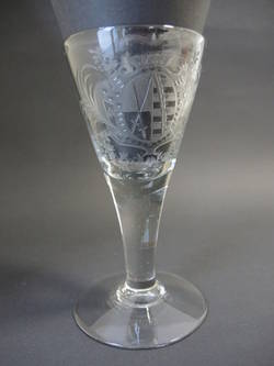 Kelchglas mit dem Wappen Sachsens