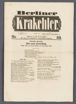 "Berliner Krakehler. - Nr. 33."