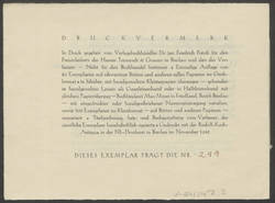 Brief von Joh. M. Avenarius an Bennewiz, Betreff: "Zueignung an Gerhart Hauptmann"