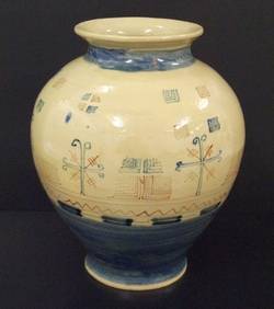 Vase, Stilisierte Eissterne