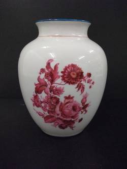 Vase, mangane Deutsche Blumen;