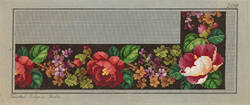 Stickmuster mit floralem Motiv