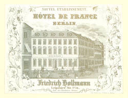 Werbekarte Hotel de France