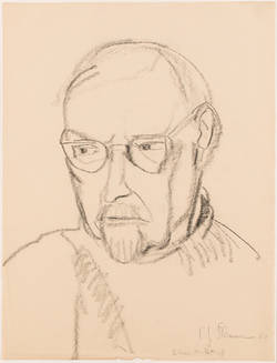 Porträt Karl Schmidt-Rottluff, 1960;