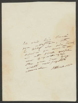 Alexander von Humboldt an Unbekannt