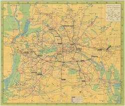 Berliner Verkehrs=A.=G.  BVG  Straßenbahn Omnibus U=Bahn  Mai 1933