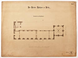 Grundriß des Erdgeschosses des Alten Rathauses zu Berlin von 1865;