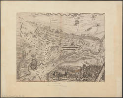 Plan von der Schlacht bei Oudenaarde 1708;