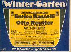 Wintergarten: Enrico Rastelli, Otto Reutter
