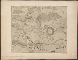 Plan General der Belagerung von Landau 1704;