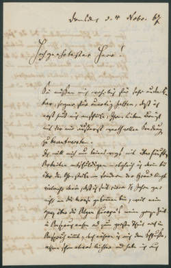 Gottlob Ludwig Rabenhorst, Brief